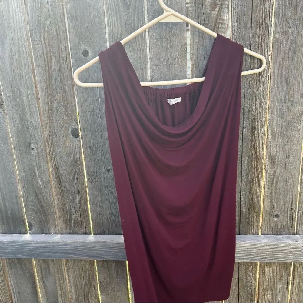 Maurices Rich Burgundy blouse sleeveless size large